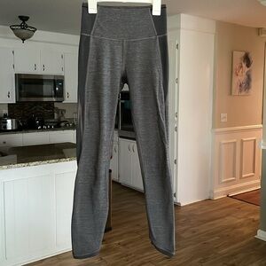 Lululemon Featherlight Tight w Side Pockets Sz 4 Heathered Black Grey Luxtreme